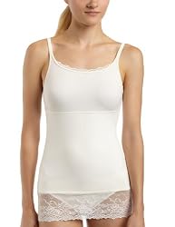 Flexees Women's Flexees Fat Free Dressing Lace Trim Tank