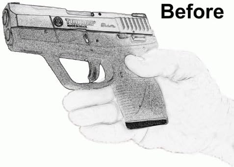 3 Pack Taurus PT740 and PT709 Slim 1.25" Extra Long Magazine Mounted GARRISON Grip Extension