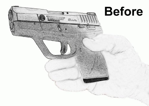 3 Pack Taurus PT740 and PT709 Slim 1.25" Extra Long Magazine Mounted GARRISON Grip Extension