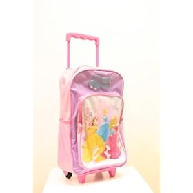 Ready Steady Bed Disney Princess Kids Wheeled Bag, Box Style And Carry Handle Zipped