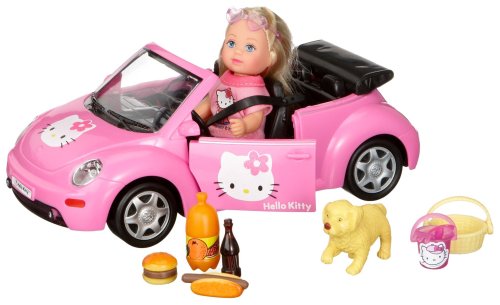 Simba 105737843 -  Evi Love, Hello Kitty Beetle, inklusive Zubeh&ouml;r