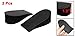 uxcell 2 Pcs 1.2 Inch Height Increase Heel Lifts Foam Pads Insoles Black