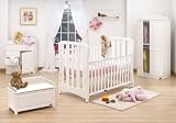 Tutti Bambini Pamplona Room Set-White + FREE Glider & Stool