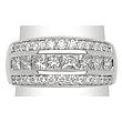14K White Gold Diamond Band