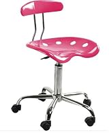 Tractor Gas Lift Swivel Office Chair - Pink