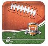 Football 7 Inch Square Paper Plates
