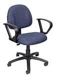 41hrmOC%2BfyL. SL160  Boss Delubye Posture Task Chair with Loop Arms, Blue