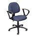 Boss Delubye Posture Task Chair with Loop Arms, Blue