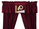 Washington Redskins Window Treatments Valance and Drapes