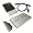 image 2.5" USB 2.0 to SATA Hard Drive HDD Aluminum External Case Enclosure 500GB, Silver, 2.5 inch