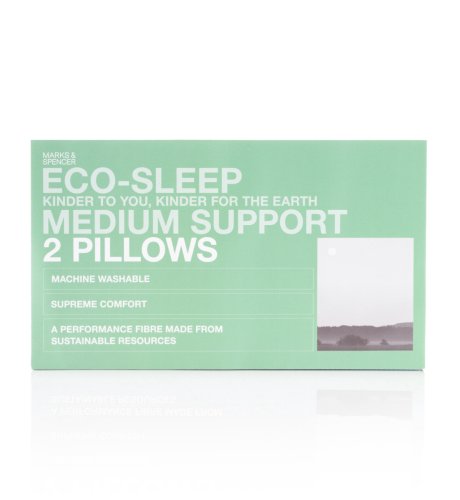 2 Eco-Sleep Support Pillows
