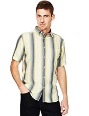 Modal Blend Soft Touch Tonal Striped Shirt