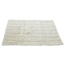 100% Cotton Soft Square Design Bath Mat/Rug (50cm x 80cm) (Cream)