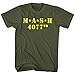Mash Distressed Logo Green T-shirt Large