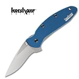 Kershaw Scallion Folding Knife Blue Plain