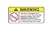 Nissan Skyline Twin Turbo Engine No Bra, Warning decal, sticker