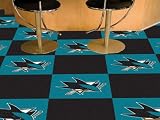 FANMATS 10678 San Jose Sharks Team Carpet Tiles