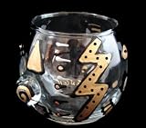 Man-O-Man Design - Hand Painted - 5 oz. Votive with candle