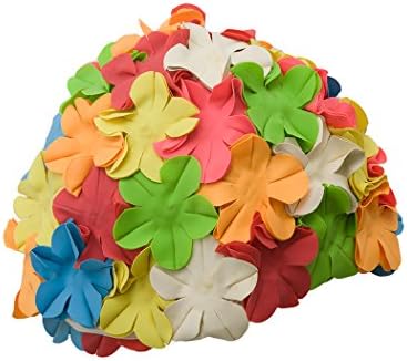 Creative Sunwear Aquapro Multicolored Floral Petal Swim Cap-Multi-O/S