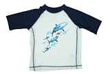 Flapdoodles Boy's Shark Rash Guard Shirt
