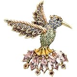Jay Strongwater Hummingbird Brooch