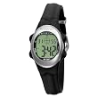 Armitron Women's 456917BLK Chronograph Black Strap Digital Sport Watch