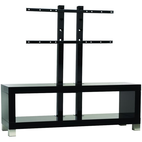 Omnimount Echo50LEFP 2-Shelf Video Table/Stand Supports Most 32-Inch-50-Inch flat panels (50-Inch wide, Black Lacquer)