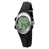 Armitron Women's 456917BLK Chronograph Black Strap Digital Sport Watch