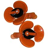 IMAGE OF Set Of 2 Lucite Flower Hair Clips, 1 1/4 X 1 1/2