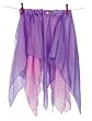 Sarah's Silks Lime and Aqua Reversable Silk Skirt 100% Silk