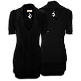 Baby Phat Women s Cuffed V-Neck Pleated Dress