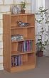 Oak Finish 4 SHELF BOOKCASE