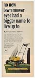 1970 John Deere Walk Behind Lawn Mower Print Ad (16635)