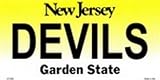 New Jersey State Background License Plates - Devils Plate Tag Tags auto vehicle car front