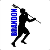 Personalized LaCrosse Player Decal Wall Sticker Removable Wall Art Lettering