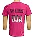 GIVE ME MORE USA Men's Sporty T.Shirt (S, Neon Pink)