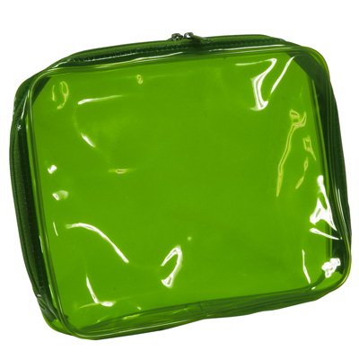 Kingsley Travel/Cosmetic Bag Rectangular Case, Clear Green