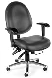 Charcoal OFM Vinyl 24 Hour Computer Hi-back Task Chair