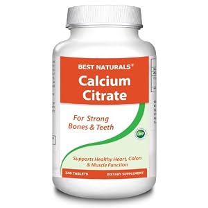 Best Naturals, Calcium Citrate, 1000 mg per Serving, 240 Tablets
