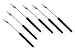 Swissmar Set of 6 Cheese Fondue Forks, Dark Wood Handles