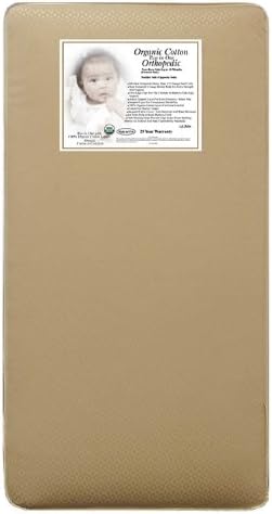 LA Baby Natural II 2 in 1 Crib Mattress with Medical Grade Cover & Organic Cotton Layer