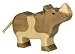 Holztiger Spielfigur Nashorn klein