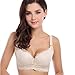 PanDaDa Womens Thick Cup Push up Bra Deep V Massage Concentrated Adjustable Bra