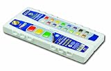 Prang Half Pan Watercolor Set with Brush, 16 Assorted Colors (01600)