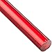 Acrylic Round Rod, Translucent Red, 1/2