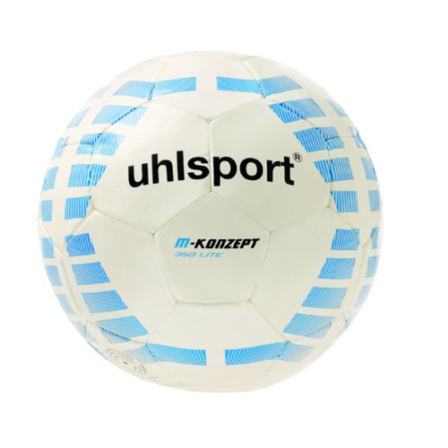 uhlsport Kinder Ball M-konzept 350 Lite, weiss/blau/schwarz, 5, 100149801