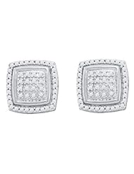 0.28CTW DIAMOND MICRO PAVE EARRINGS