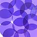 Sequin 50mm Round Shape Vinyl Go Go Trans Purple