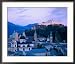 Sunset View Over City, Salzburg, Austria Framed Photographic Poster Print by Walter Bibikow, 34x28