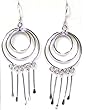 Sterling Silver Hoop Earrings (Rodium Plated)